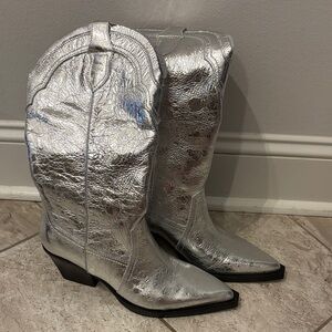 Dolce Vita Silver Western Boots